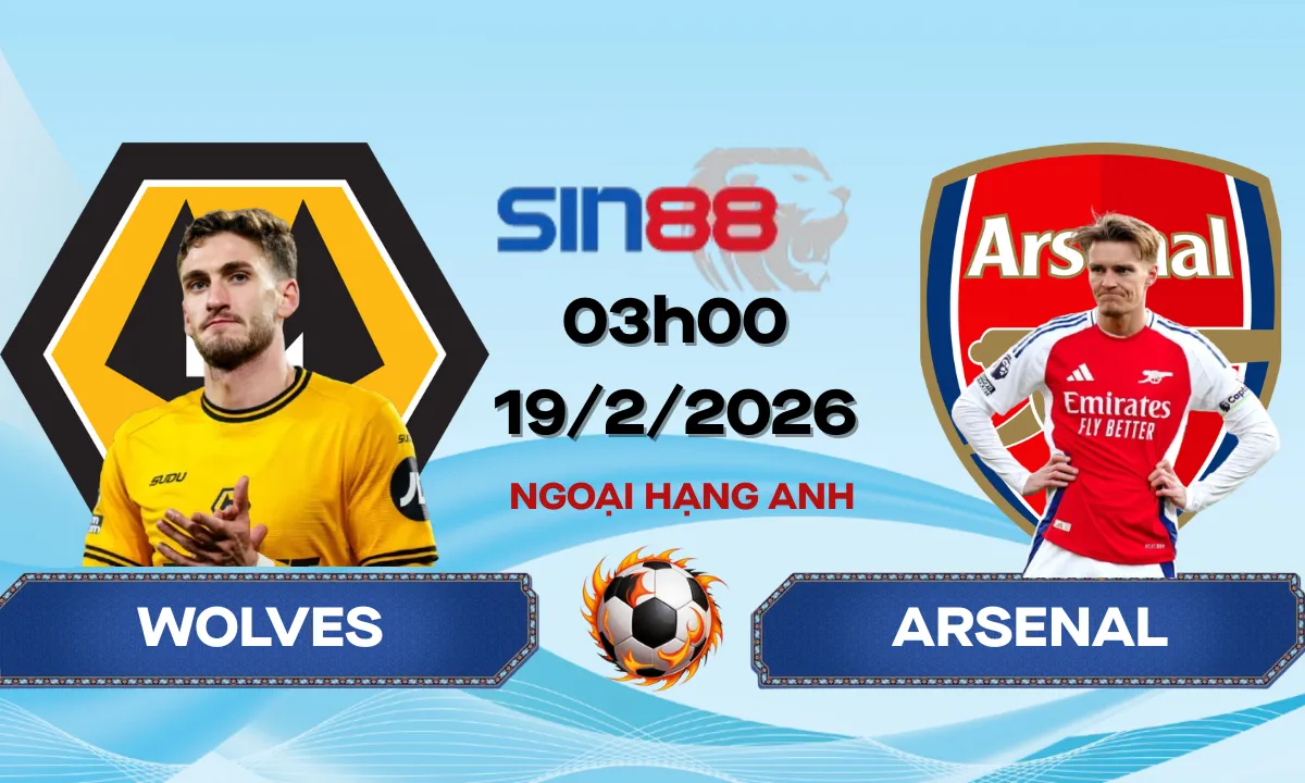 Soi kèo bóng đá Wolves - Arsenal 03h00 ngày 19/02/2026 - Ngoại hạng Anh